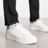 Pull&Bear Basic Lace-up Trainer In White For Men -Pull&Bear Sales 204598186 1 white