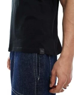 Pull&Bear Basic T-shirt In Black For Men -Pull&Bear Sales 205051424 3