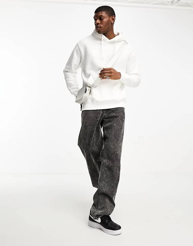 Pull&Bear Hoodie In White For Men 6 Pull&Bear Hoodie In White For Men - Image 4