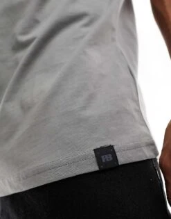 Pull&Bear Basic T-shirt In Grey For Men -Pull&Bear Sales 205598963 3