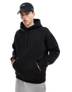 Pull&Bear Hoodie In Black For Men -Pull&Bear Sales 206258123 1 black 1