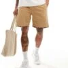 Pull&Bear Basic Jersey Short In Tan For Men -Pull&Bear Sales 206356848 1 tan