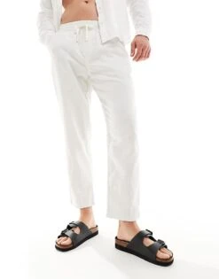 Pull&Bear Linen Co-ord Look In Ecru -Pull&Bear Sales 206385885 1 ecru