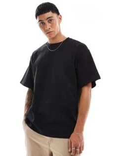 Pull&Bear Oversized T-shirt In Black For Men 11 Pull&Bear Oversized T-shirt In Black For Men -Pull&Bear Sales 206410914 1 black 1