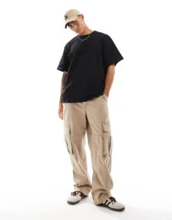 Pull&Bear Oversized T-shirt In Black For Men 9 Pull&Bear Oversized T-shirt In Black For Men -Pull&Bear Sales 206410914 3