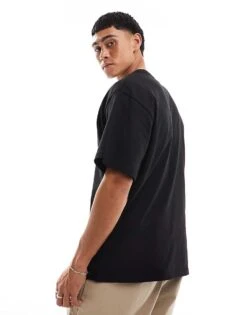 Pull&Bear Oversized T-shirt In Black For Men 10 Pull&Bear Oversized T-shirt In Black For Men -Pull&Bear Sales 206410914 4