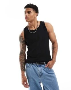 Pull&Bear Vest In Black For Men -Pull&Bear Sales 206429378 1 black 1