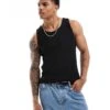 Pull&Bear Vest In Black For Men -Pull&Bear Sales 206429378 1 black