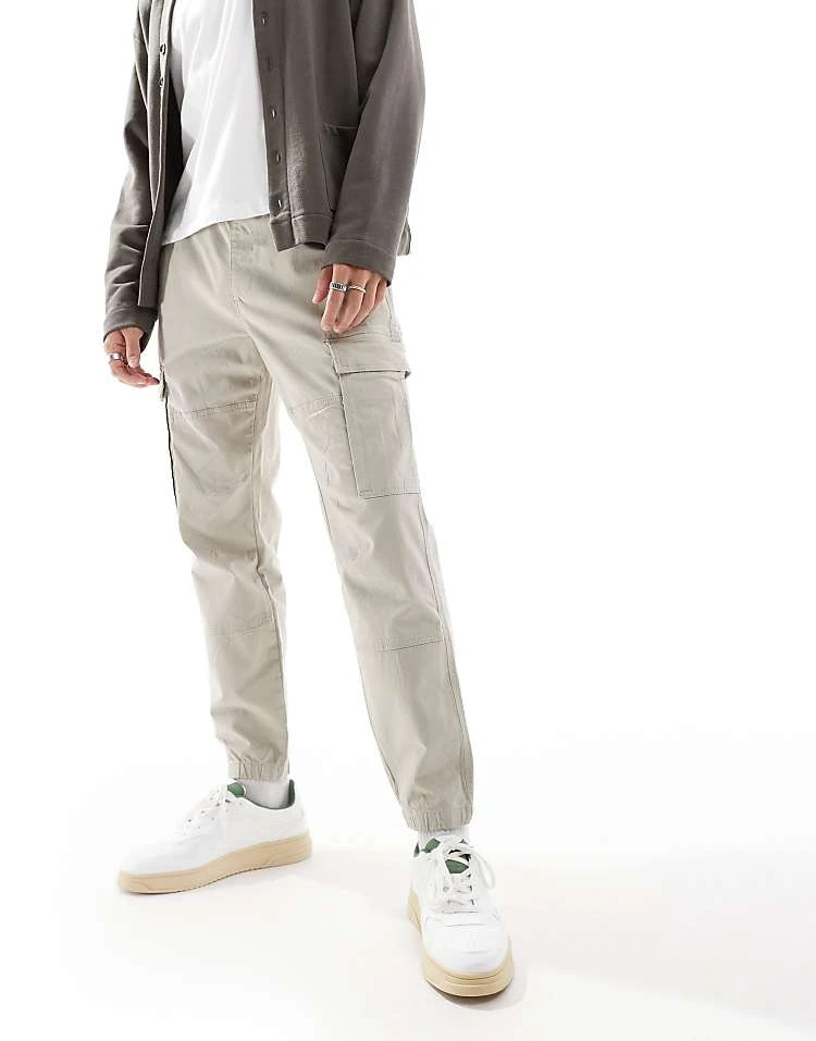 Pull&bear Cargo Trouser In Stone For Men Sand 3 Pull&bear Cargo Trouser In Stone For Men Sand