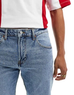 Pull&Bear Straight Fit Jeans In Medium Blue For Men -Pull&Bear Sales 206467503 2