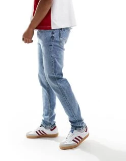 Pull&Bear Straight Fit Jeans In Medium Blue For Men -Pull&Bear Sales 206467503 5