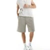 Pull&Bear Baggy Tailored Short In Grey For Men 2 Pull&Bear Baggy Tailored Short In Grey For Men -Pull&Bear Sales 206482386 1 grey