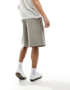 Pull&Bear Baggy Tailored Short In Grey For Men 10 Pull&Bear Baggy Tailored Short In Grey For Men -Pull&Bear Sales 206482386 3