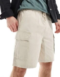 Pull&Bear Cargo Short In Beige For Men -Pull&Bear Sales 206482414 1 beige 1