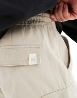 Pull&Bear Cargo Short In Beige For Men -Pull&Bear Sales 206482414 3
