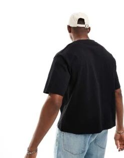 Pull&Bear Boxy T-shirt In Black For Men 10 Pull&Bear Boxy T-shirt In Black For Men -Pull&Bear Sales 206482482 4