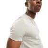 Pull&Bear Fine Knitted Muscle Fit T-shirt In Grey For Men -Pull&Bear Sales 206514841 1 grey