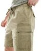Pull&Bear Cargo Short In Khaki For Men 2 Pull&Bear Cargo Short In Khaki For Men -Pull&Bear Sales 206514976 1 khaki