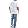 Pull&Bear Cosmic Printed T-shirt In Off White For Men -Pull&Bear Sales 206562805 1 white