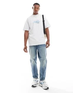 Pull&Bear Cosmic Printed T-shirt In Off White For Men -Pull&Bear Sales 206562805 3