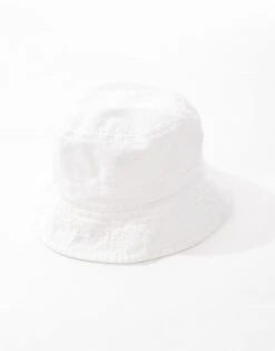 Pull&Bear Festival Bucket Hat In Ecru For Men -Pull&Bear Sales 206611245 4