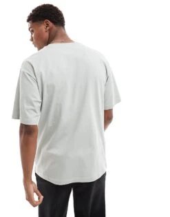 Pull&bear Floral Printed T-shirt In Sage Green For Men -Pull&Bear Sales 206741400 3