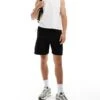 Pull&Bear Premium Jersey Short In Black For Men -Pull&Bear Sales 206824230 1 black
