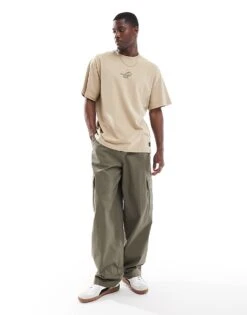 Pull&bear Same Day Delivery Back Printed T-shirt In Beige For Men -Pull&Bear Sales 206845972 2