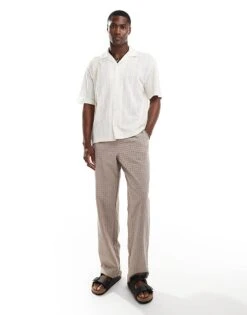 Pull&Bear Loose Knitted Shirt In Ecru For Men 10 Pull&Bear Loose Knitted Shirt In Ecru For Men -Pull&Bear Sales 206845994 4