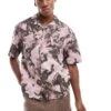 Pull&bear Floral Print Shirt In Dusky Pink For Men -Pull&Bear Sales 206972563 1 pink