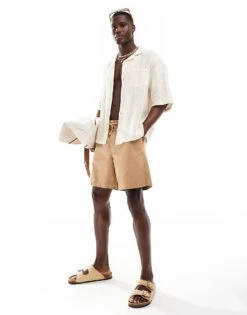 Pull&bear Open Knit Texture Shirt In Ecru For Men -Pull&Bear Sales 206972592 1 ecru 1