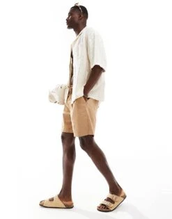 Pull&bear Open Knit Texture Shirt In Ecru For Men -Pull&Bear Sales 206972592 5