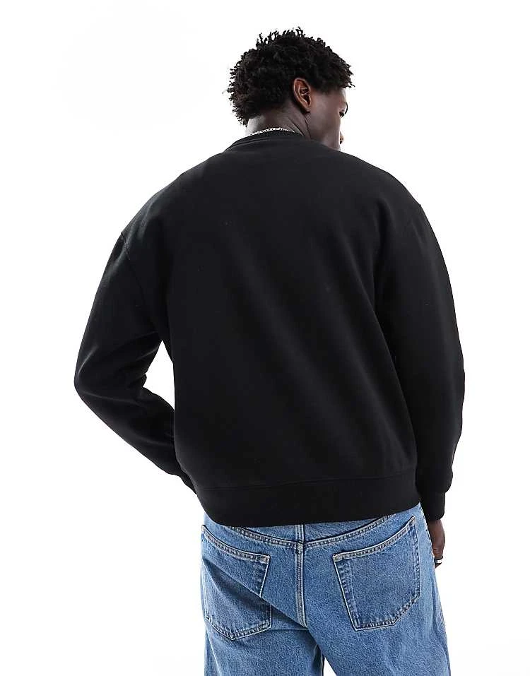 Pull&Bear Sweatshirt In Black For Men 4 Pull&Bear Sweatshirt In Black For Men - Image 2