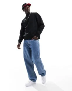 Pull&Bear Sweatshirt In Black For Men 10 Pull&Bear Sweatshirt In Black For Men -Pull&Bear Sales 206998387 4