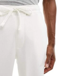 Pull&Bear Heavyweight Wide Leg Joggers In Ecru For Men -Pull&Bear Sales 207018363 5