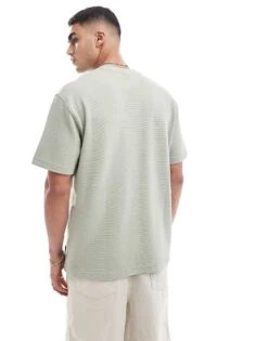 Pull&Bear Ottoman T-shirt In Green For Men -Pull&Bear Sales 207039869 4