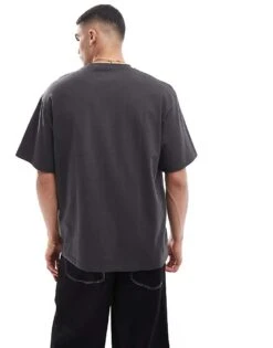 Pull&Bear Oversized T-shirt In Grey For Men -Pull&Bear Sales 207071945 4
