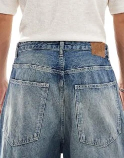 Pull&Bear Super Baggy Fit Jean In Heavy Washed Dark Blue For Men 11 Pull&Bear Super Baggy Fit Jean In Heavy Washed Dark Blue For Men -Pull&Bear Sales 207098675 4