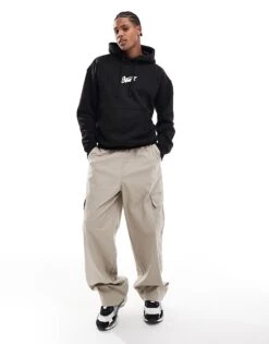 Pull&Bear STWD Hoodie In Black For Men -Pull&Bear Sales 207170796 4