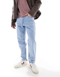 Pull&Bear Standard Fit Jeans In Mid Blue For Men 13 Pull&Bear Standard Fit Jeans In Mid Blue For Men -Pull&Bear Sales 207170830 1 blue 1