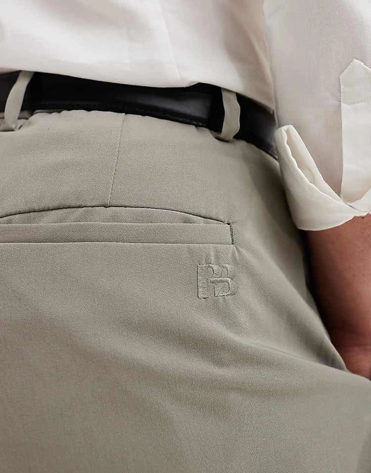 Pull&Bear Tailored Trouser In Grey For Men 5 Pull&Bear Tailored Trouser In Grey For Men - Image 3