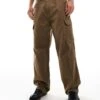 Pull&Bear Straight Leg Cargo In Brown For Men -Pull&Bear Sales 207212966 1 brown