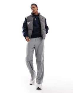 Pull&Bear Puffer Gilet In Grey For Men -Pull&Bear Sales 207213032 4