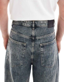 Pull&Bear Superbaggy Washed Jeans In Dark Blue For Men 11 Pull&Bear Superbaggy Washed Jeans In Dark Blue For Men -Pull&Bear Sales 207271384 4
