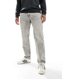 Pull&Bear Straight Vintage Jean Fit In Grey For Men -Pull&Bear Sales 207271404 1 grey 1