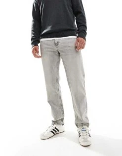 Pull&Bear Straight Vintage Jean Fit In Grey For Men -Pull&Bear Sales 207271404 4