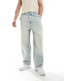 Pull&Bear Skater Fit Jean In Light Washed Blue For Men Light Blue 13 Pull&Bear Skater Fit Jean In Light Washed Blue For Men Light Blue -Pull&Bear Sales 207271447 1 lightblue 1