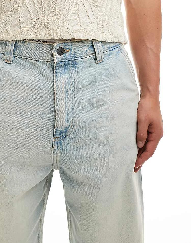 Pull&Bear Skater Fit Jean In Light Washed Blue For Men Light Blue 7 Pull&Bear Skater Fit Jean In Light Washed Blue For Men Light Blue - Image 5