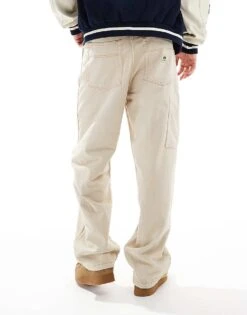 Pull&Bear Straight Fit Carpenter Jean In Ecru For Men Neutral -Pull&Bear Sales 207289863 3