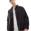 Pull&Bear Denim Acid Washed Overshirt In Black For Men -Pull&Bear Sales 207310880 1 black